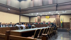 Sidang lanjutan kasus dugaan korupsi penanganan perkara di MA dengan terdakwa Hakim Agung nonaktif Gazalba Saleh, di Pengadilan Tipikor Jakarta Pusat, Senin, 5/8/2024. |Merinda Faradianti/Forum Keadilan