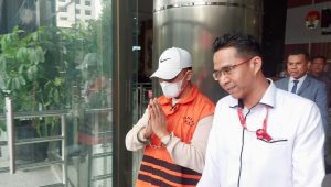 Mantan Ketua DPD Partai Gerindra Maluku Utara, Muhaimin Syarif, di Gedung Merah Putih KPK, Senin, 5/8/2024 | Merinda Faradianti/Forum Keadilan