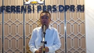 Wakil Ketua DPR RI Sufmi Dasco Ahmad saat konferensi pers di Gedung DPR RI, Senayan, Jakarta Pusat, Kamis, 22/8/2024 | M. Hafid/Forum Keadilan