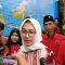 Politisi Partai Golkar Airin Rachmi Diany sesaat setelah menerima rekomendasi dari PDIP maju Pilgub Banten, Senin, 26/8/2024 | Ali Mansur/Forum Keadilan