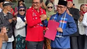 Ketua DPP PDIP Djarot Saiful Hidayat dan Perwakilan Poros Jakarta Biem Benyamin | Ist