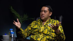 Wakil Ketua Komisi I DPR RI Dave Laksono dalam Podcast Dialektika Madilog Forum Keadilan, Rabu, 7/8/2024 I Reza Fadilla/Forum Keadilan