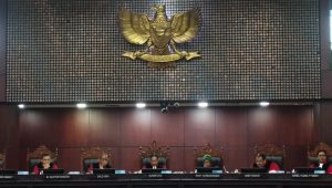 Sidang perkara Nomor 49 dan 50/PUU-XXII/2024 di Gedung MK, Jakarta Pusat, Senin, 12/8/2024 | Syahrul Baihaqi/Forum Keadilan