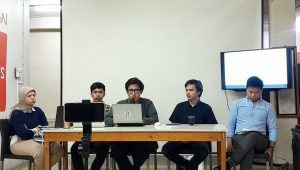 Prescon Komisi untuk Orang Hilang dan Korban Tindak Kekerasan (KontraS) di Kantor KontraS, Jakarta Pusat, Senin, 12/8/2024 | Novia Suhari/Forum Keadilan