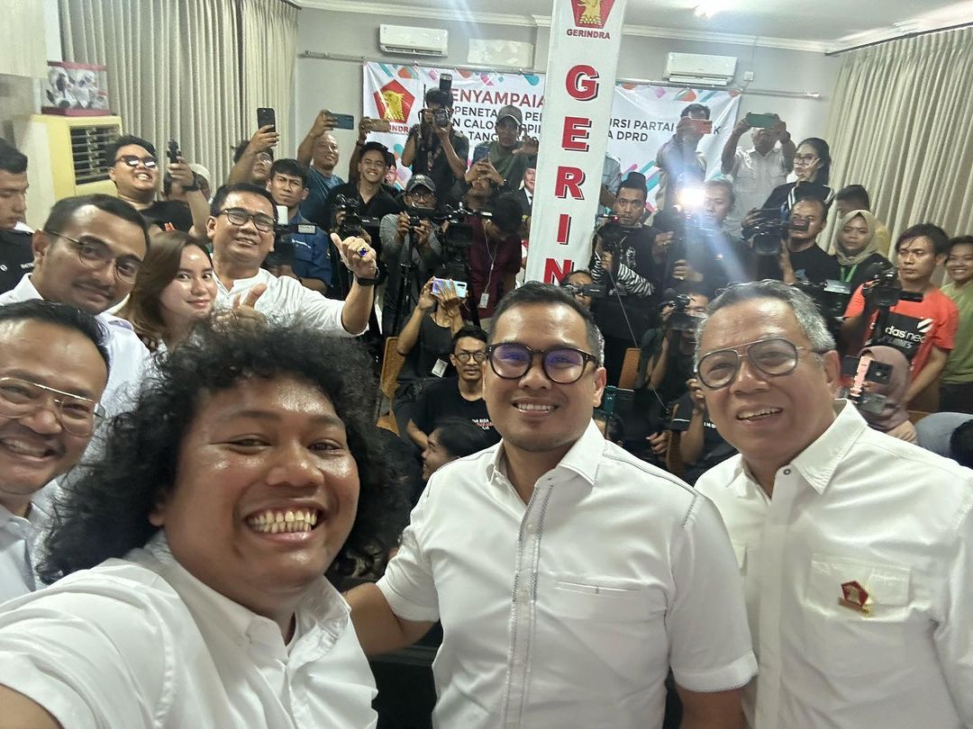 Benyamin Davnie-Pilar Saga Jadi Kader Usai Diusung Gerindra di Pilwalkot Tangsel