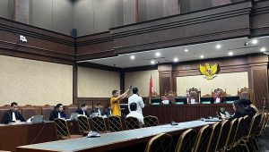 Sidang lanjutan dugaan gratifikasi dan TPPU dengan total nilai Rp62,89 miliar yang menjerat Hakim Agung nonaktif Gazalba Saleh di Pengadilan Tipikor Jakarta Pusat, Senin, 12/8/2024. I Merinda Faradianti/Forum Keadilan