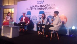 Diskusi ‘Ruang Muda: Harapan Anak Muda untuk Pemerintahan Baru’ di Blok M, Jakarta Selatan, Selasa, 20/8/2024 malam | Reynaldi Adi Surya/Forum Keadilan