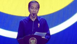 Presiden Joko Widodo (Jokowi) pada pembukaan Kongres III Partai NasDem, Jakarta, Minggu, 25/8/2024. | YouTube NasDem TV