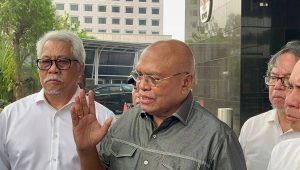 Koordinator TPDI Petrus Selestinus di Gedung Merah Putih KPK, Jakarta Selatan, Selasa, 27/8/2024 | Merinda Faradianti/Forum Keadilan