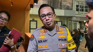 Kabid humas Polda Metro Jaya Kombes Pol Ade Ary Syam Indradi saat memberikan keterangan kepada media di Polda Metro Jaya, Jakarta Selatan, Kamis, 29/8/2024 | Ari Kurniansyah/Forum Keadilan