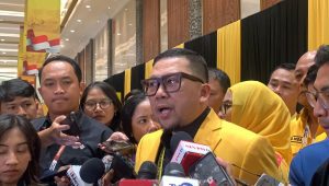 Wakil Ketua Umum Partai Golkar Ahmad Doli Kurnia saat ditemui di lokasi Musyawarah Nasional (Munas) XI Partai Golkar, di Jakarta Convention Center (JCC), Jakarta Pusat, Selasa, 20/8/2024 | Ali Mansur/Forum Keadilan