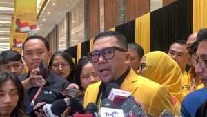 Wakil Ketua Umum Partai Golkar Ahmad Doli Kurnia saat ditemui di lokasi Musyawarah Nasional (Munas) XI Partai Golkar, di Jakarta Convention Center (JCC), Jakarta Pusat, Selasa, 20/8/2024 | Ali Mansur/Forum Keadilan
