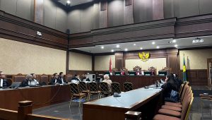 Wakil Direktur (Wadir) Rumah Sakit Umum Daerah (RSUD) Pasar Minggu Fify Mulyani di persidangan lanjutan dugaan gratifikasi dan melakukan Tindak Pidana Pencucian Uang (TPPU) Gazalba Saleh, di Pengadilan Tipikor Jakarta Pusat, Kamis, 8/8/2024 | Merinda Faradianti/Forum Keadilan
