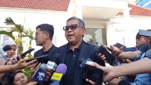 Sekretaris Jenderal PDIP Hasto Kristiyanto saat ditemui di Galeri Nasional, Gambir, Jakarta Pusat, Kamis, 8/8/2024 | M. Hafid/Forum Keadilan