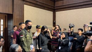 Manager PT Quantum Skyline (QSE) Helena Lim di Pengadilan Negeri Tindak Pidana Korupsi (Tipikor) Jakarta Pusat (Jakpus), Rabu, 21/8/2024 | Merinda Faradianti/Forum Keadilan