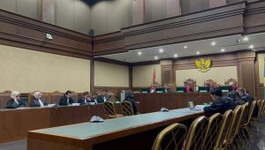 Sidang perdana kasus dugaan korupsi pengelolaan tata niaga komoditas timah di wilayah Izin Usaha Pertambangan (IUP) di PT Timah Tbk tahun 2015-2022 di Pengadilan Negeri Tindak Pidana Korupsi (Tipikor) Jakarta Pusat (Jakpus), Rabu, 21/8/2024 | Merinda Faradianti/Forum Keadilan