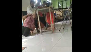 Guru Agama Lakukan Kekerasan pada Siswa SMKN 12 Malang | Twitter @dhemit_is_back