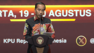 Presiden Joko Widodo (Jokowi) di acara rapat Konsolidasi Pilkada Serentak 2024 di JCC Senayan, Jakarta, Selasa, 20/8/2024. | YouTube Sekretariat Presiden