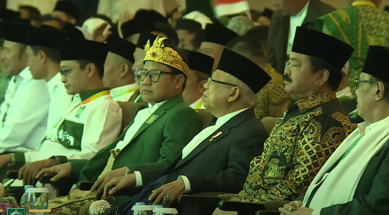 Ma’ruf Amin dan Menko Polhukam Hadi Tjahjanto Hadiri Muktamar ke-6 PKB di Bali