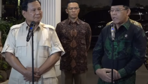 Presiden terpilih Prabowo Subianto dan Plt Ketua Umum PPP Mardiono | Ist