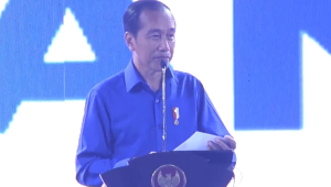 Jokowi di Hotel Kempinski pada Kongres ke-6 Partai Amanat Nasional (PAN) Jumat, 23/8/2024. | YouTube PAN TV