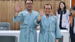Bakal Calon Gubernur dan Wakil Gubernur Jakarta Ridwan Kamil dan Suswono menjalani pemeriksaan kesehatan di RSUD Tarakan, Jakarta Pusat, Sabtu, 31/8/2024 | Ist