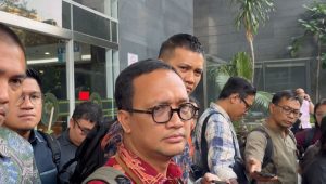 Kuasa hukum terdakwa Harvey Moeis, Junaidi Saibih, di Pengadilan Negeri Tindak Pidana Korupsi (Tipikor) Jakarta Pusat (Jakpus), Kamis, 22/8/2024 | Merinda Faradianti/Forum Keadilan