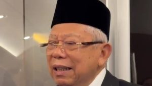 Wakil Presiden (Wapres) Ma'ruf Amin saat ditemui wartawan di Jakarta, Kamis, 1/8/2024 | Muhammad Reza/Forum Keadilan