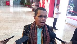 Ketua DPD I Golkar NTT Emanuel Melkiades Laka Lena saat ditemui di Gedung DPR RI, Senayan, Jakarta Pusat, Senin, 19/8/2024 | M. Hafid/Forum Keadilan