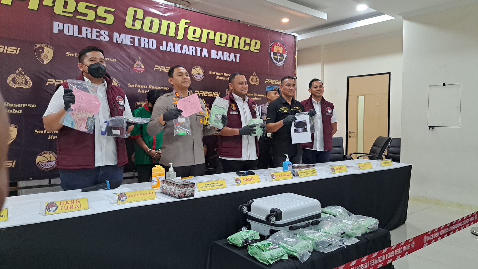 Polres Jakbar dan Tanjung Priok Bokar Jaringan Narkoba Internasional, Sita 11 Kg Sabu