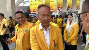 Pelaksana tugas (Plt) Ketua Umum Partai Golkar Agus Gumiwang Kartasasmita hadir di Rapat Pimpinan Nasional (Rapimnas) dan Musyawarah Nasional (Munas) XI Partai Golkar, Jakarta Pusat, Selasa, 20/8/2024.