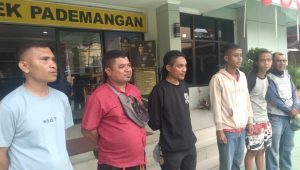 Beberapa preman yang diamankan oleh pihak kepolisian Polsek Pademangan dan Polres Jakarta Utara di Polsek Pademangan, Jakarta Utara, Jumat 8/8/2024 | ist