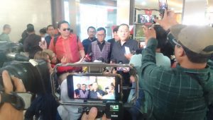 Saka Tatal bersama kuasa hukumnya menyambangi Bareskrim Mabes Polri, Selasa, 13/8/2024 | Reynaldi Adi Surya/Forum Keadilan