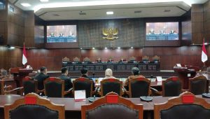 Sidang sesi pemberian nasihat perkara Nomor 101/PUU-XXII/2024 di MK, Jakarta Pusat, Rabu, 7/8/2024 | Syahrul Baihaqi/Forum Keadilan