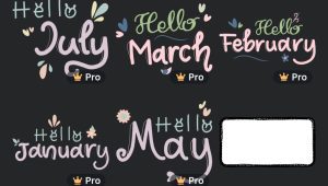 Ilustrasi keyword soft scrible di Canva