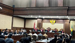 Sidang lanjutan kasus dugaan korupsi pengelolaan tata niaga komoditas timah di wilayah Izin Usaha Pertambangan (IUP) di PT Timah Tbk tahun 2015-2022 di Pengadilan Tipikor Jakarta Pusat, Kamis, 22/8/2024 | Merinda Faradianti/Forum Keadilan