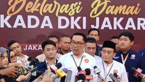 Calon Gubernur Jakarta nomor urut 1 Ridwan Kamil alias RK saat ditemui di kawasan Kota Tua, Jakarta Barat, Selasa, 24/9/2024 | Ali Mansur/Forum Keadilan