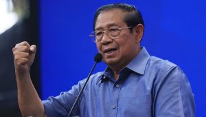 Ketua Majelis Tinggi Partai Demokrat Susilo Bambang Yudhoyono (SBY) memberikan pidato di DPP Partai Demokrat di Jalan Proklamasi, Menteng, Jakarta Pusat, Senin , 9/9/2024. | Instagram @pdemokrat