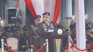 Jaksa Agung ST Burhanuddin memimpin Upacara Peringatan Hari Lahir ke-79 Kejaksaan RI (HUT Adhyaksa) di Lapangan Upacara Badan Pendidikan dan Pelatihan Kejaksaan RI, Jakarta, Senin, 2/9/2024 | Reynaldi Adi Surya/Forum Keadilan