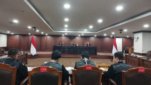 Persidangan Perkara Nomor 113/PUU-XXII/2024 di Gedung MK, Jakarta Pusat, Senin, 2/9/2024 | Syahrul Baihaqi/Forum Keadilan