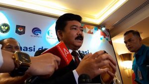 Menko Polhukam RI Hadi Tjahjanto usai membuka 'Forum Konsultasi Komunikasi dengan Pimpinan Media Massa' di kawasan Jakarta Pusat, Rabu, 4/9/2024 | Novia Suhari/Forum Keadilan