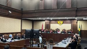 Sidang lanjutan kasus dugaan korupsi tata niaga timah di wilayah Izin Usaha Pertambangan (IUP) PT Timah tahun 2015-2022 | Merinda Faradianti/Forum Keadilan
