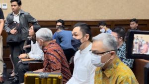 Terdakwa Harvey Moeis di sidang lanjutan kasus dugaan korupsi pengelolaan tata niaga komoditas timah di wilayah Izin Usaha Pertambangan (IUP) di PT Timah Tbk tahun 2015-2022 di Pengadilan Negeri Tindak Pidana Korupsi (Tipikor) Jakarta Pusat (Jakpus), Senin, 9/9/2024 | Merinda Faradianti/Forum Keadilan