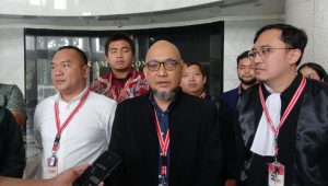 Mantan penyidik KPK Novel Baswedan usai sidang pembacaan putusan perkara Nomor 68/PUU-XXII/202 di ruang sidang pleno Gedung MK, Jakarta Pusat, Kamis, 12/9/2024 | Syahrul Baihaqi