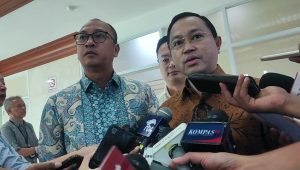 Kuasa Hukum terlapor kasus dugaan bullying SMA Binus Arman Hanis di Gedung DPR RI, Jakarta Pusat, Selasa, 17/9/2024 | Muhammad Reza/Forum Keadilan