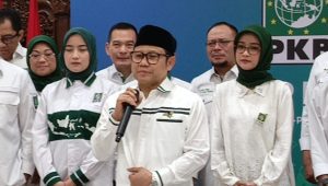 Ketua Umum Partai Kebangkitan Bangsa (PKB) Muhaimin Iskandar alias Cak Imin mengumumkan susunan pengurus PKB masa bakti 2024-2029 di Kantor DPP PKB, Jakarta Pusat, Rabu, 18/9/2024 | Ali Mansur/Forum Keadilan