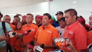 Presiden Partai Buruh Said Iqbal kepada wartawan di Senayan, Jakarta Pusat, Rabu, 18/9/2024 | Syahrul Baihaqi/Forum Keadilan