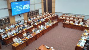 Komisi I DPR mengadakan rapat dengan Kementerian Koordinator Bidang Politik, Hukum, dan Keamanan (Kemenko Polhukam) serta Kementerian Komunikasi dan Informatika (Kominfo) di ruang rapat Komisi I DPR, Senayan, Jakarta Pusat, Senin, 23/9/2024 | Muhammad Reza/Forum Keadilan
