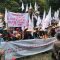 Ratusan petani yang tergabung dalam Konsorsium Pembaruan Agraria (KPA) dan Serikat Petani Pasundan (SPP) menggelar aksi di depan gedung Komisi Pemberantasan Korupsi (KPK), Jakarta Selatan, Senin, 23/9/2024 | ist