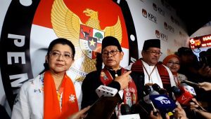 Pasangan Cagub-Cawagub Pramono Anung-Rano Karno di Komisi Pemilihan Umum (KPU) DKI Jakarta, Senin, 23/9/2024 | Novia Suhari/Forum Keadilan